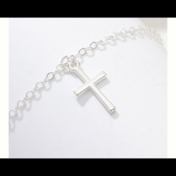 3/$30 Silver Cross Bracelet - Picture 2 of 4